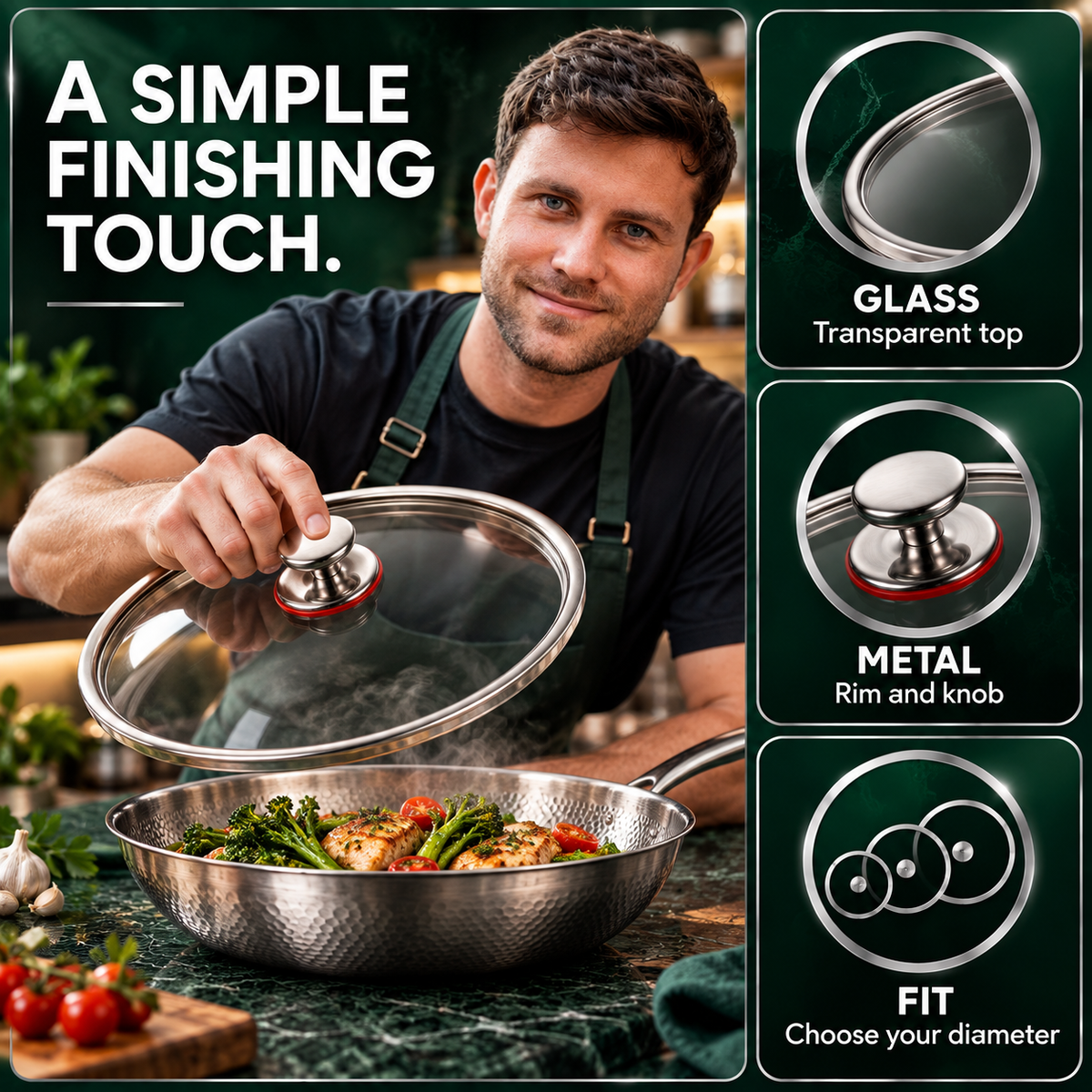 Premium Tempered Glass Lid - TITANOVA®