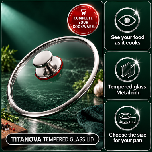 Premium Tempered Glass Lid - TITANOVA®