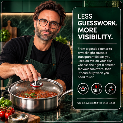 Premium Tempered Glass Lid - TITANOVA®