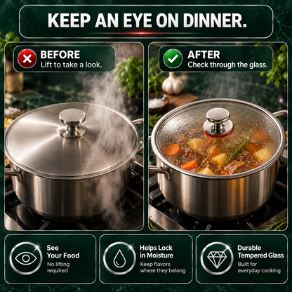 Premium Tempered Glass Lid - TITANOVA®